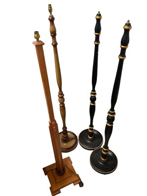 Lot 5375 - Four modern standard lamps