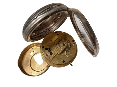 Lot 9 - Victorian silver cased pocket watch (Birmingham 1896)