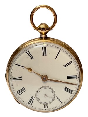 Lot 45 - Victorian 18ct gold pocket watch