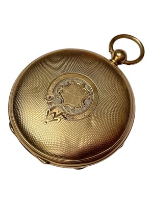 Lot 45 - Victorian 18ct gold pocket watch