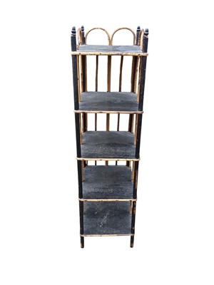 Lot 5354 - Victorian bamboo whatnot, 92cm tall