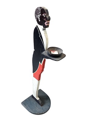 Lot 5167 - Art deco dumb waiter measuring 77cm tall