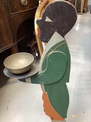 Lot 5170 - Art deco dumb waiter measuring 88cm tall