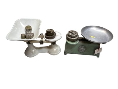 Lot 5187 - Prodevel domestic scale with weights together with another set of domestic scales