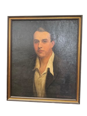 Lot 5173 - Harry Herman Saloman (1860-1936) oil on canvas, portrait of a young man, signed, 60 x 50cm, framed