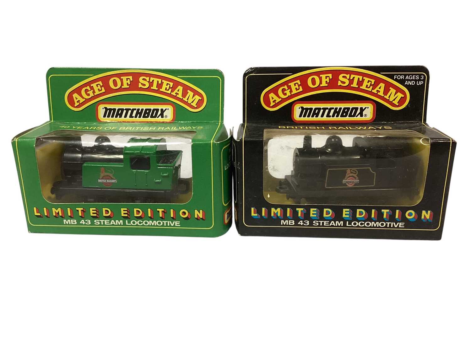 Lot 1727 - Matchbox MB43 Limited Edition steam locomotives, boxed, plus two others (6)