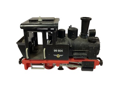 Lot 1703 - Playmobil running gear G Gauge 8 wheel BLR tank engine and Playmobil 0-4-0 locomotive 99 804 (2)