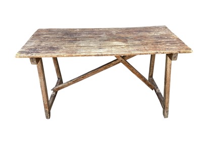 Lot 5364 - Country house style pine table 150cm wide x 74cm deep x 79cm tall