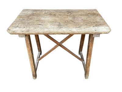 Lot 5367 - Small country house style pine table, 91cm wide x 57cm deep x 69cm tall