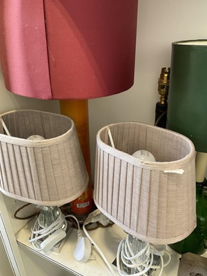 Lot 5226 - Large collection of table lamps