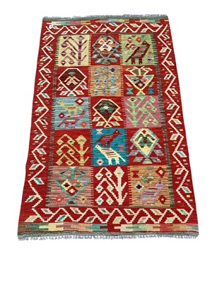 Lot 5299 - Kilim rug measuring 147cm x 92cm