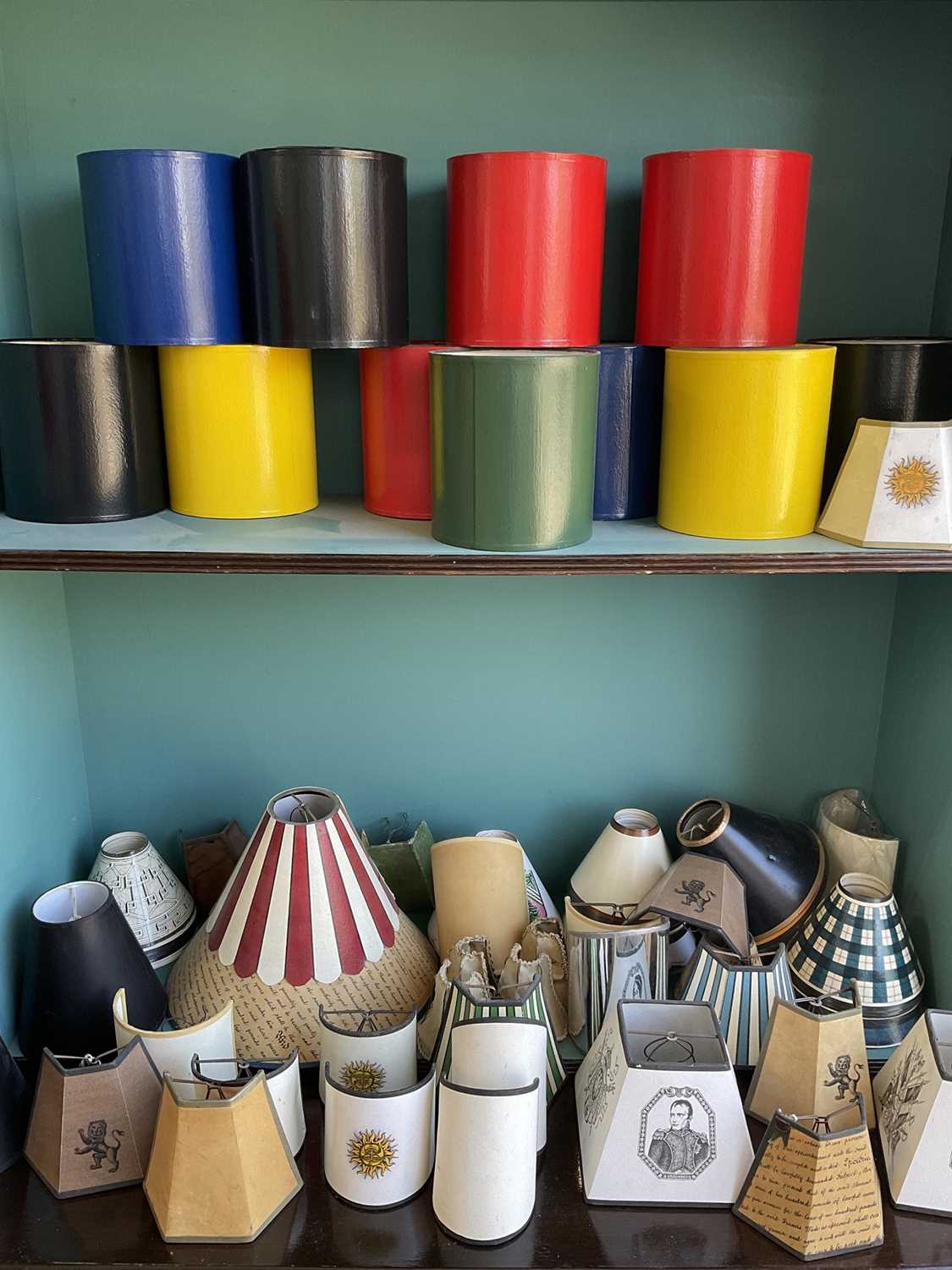 Lot 5232 - Collection of lamp shades and candle shades