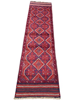 Lot 5295 - Kilim runner measuring 250cm x 62cm