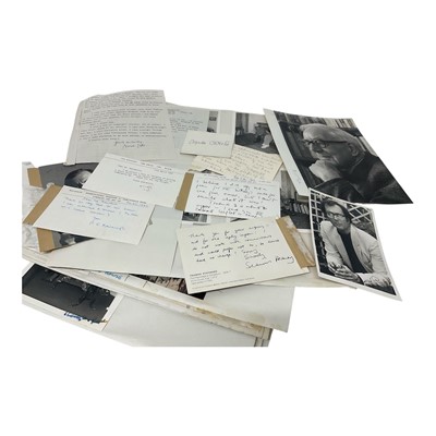 Lot 866 - Letters, signatures and photographs of writers