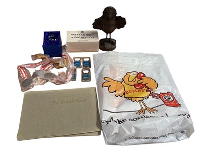 Lot 5240 - Group of items to British Telecom, including Buzby mascot, bottle openers, plastic bags, etc
