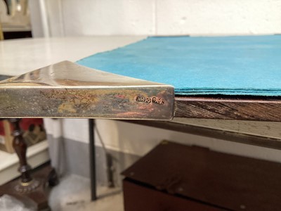 Lot 5259 - 1920s Chinese silver mounted desk blotter with marks for Wang Hing
