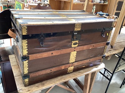 Lot 5277 - Large travelling trunk by A.W Gamage