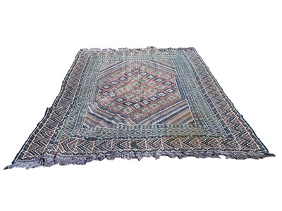 Lot 5283 - Large Tunisian Tapis Magroun rug measuring 343cm x 244cm