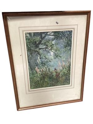 Lot 5407 - Tim Scott Bolton (b.1947), watercolour, Beech trees, Great Ridge, Wiltshire