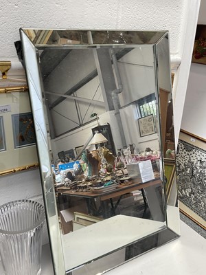 Lot 5411 - Contemporary bevelled wall mirror by Dunelm, 77 x 51cm