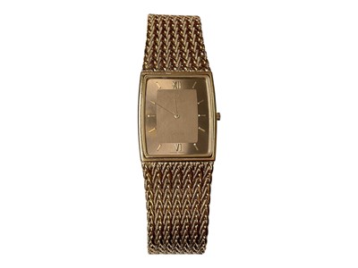 Lot 1 - 1980s Omega De Ville gold plated wristwatch, in travel case with guarantee booklet