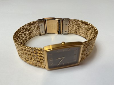 Lot 1 - 1980s Omega De Ville gold plated wristwatch, in travel case with guarantee booklet