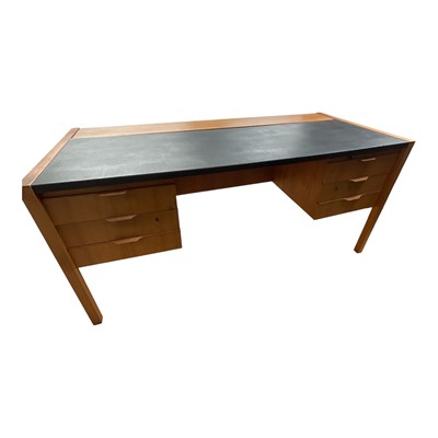 Lot 1327 - Mid 20th century teak desk