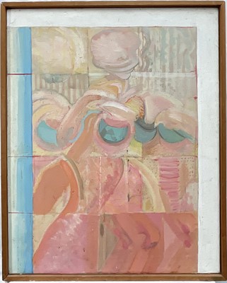 Lot 31 - Terence Kemp (mid 20th century) oil on canvas, figural study, signed and dated 1965 verso, 76cm x 61cm, framed
