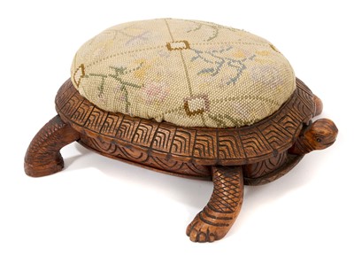 Lot 842 - Antique novelty footstool in the form of a tortoise