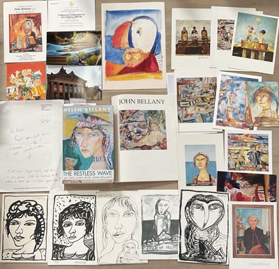 Lot 1140 - Collection of correspondence and ephemera relating to John Bellany (1942-2013) and his wife Helen, including Christmas cards and notes