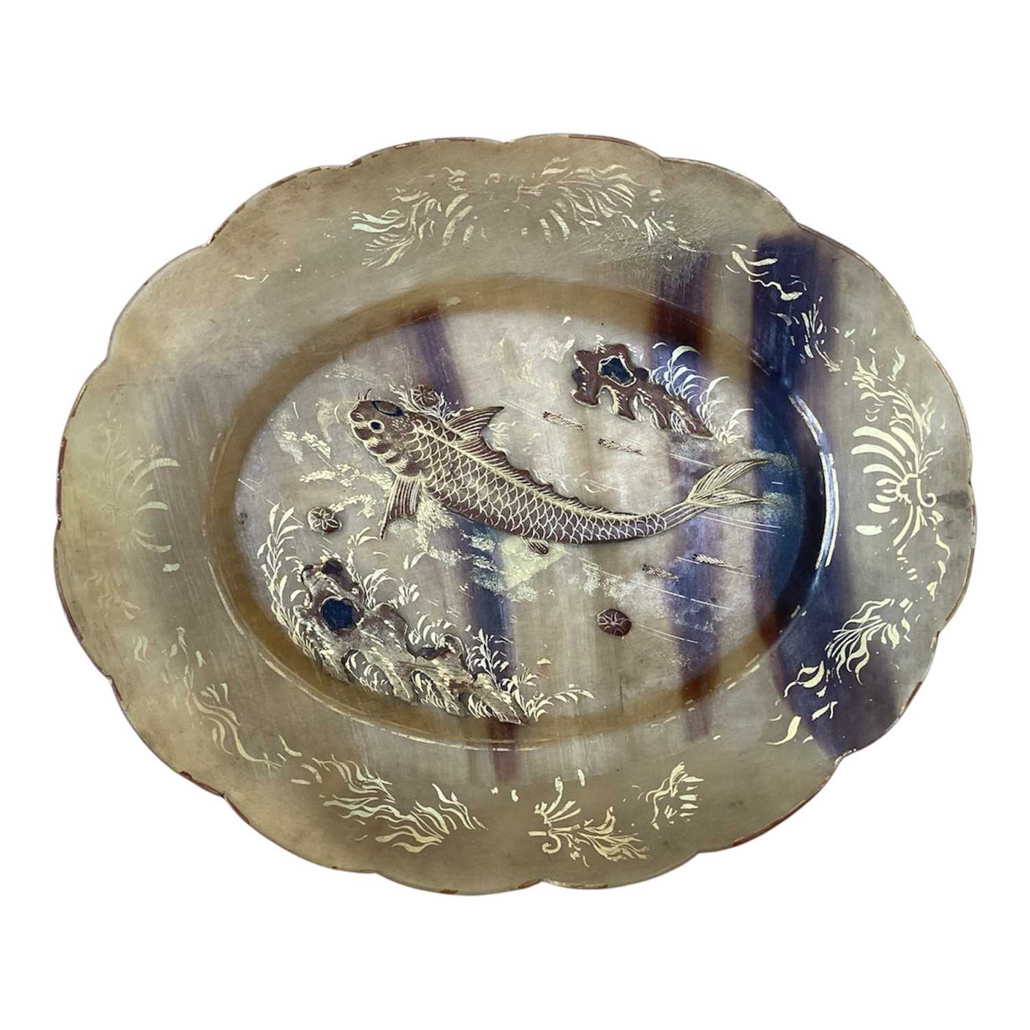 Lot 5085 - Japanese tortoiseshell tray