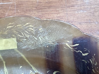Lot 5085 - Japanese tortoiseshell tray