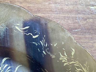 Lot 5085 - Japanese tortoiseshell tray