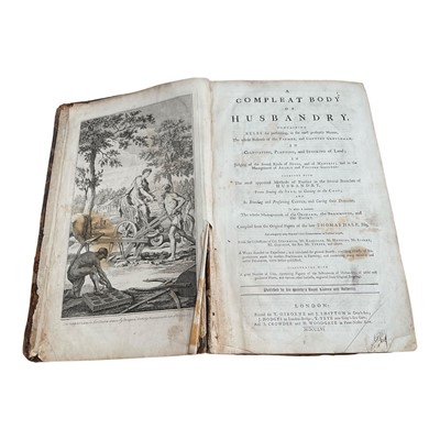 Lot 1345 - Thomas Hale - A Compleat Body of Husbandry....The Whole Business of the Farmer, and Country Gentleman