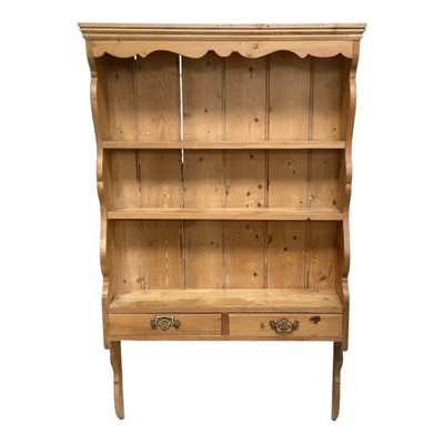 Lot 5310 - Two pine hanging shelves