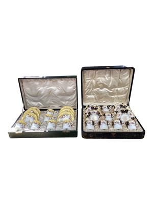 Lot 107 - Two cased Coalport bone china tea sets