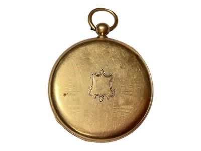 Lot 60 - Swiss gold pocket watch