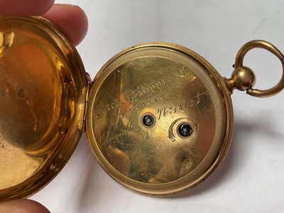 Lot 60 - Swiss gold pocket watch
