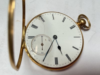 Lot 60 - Swiss gold pocket watch