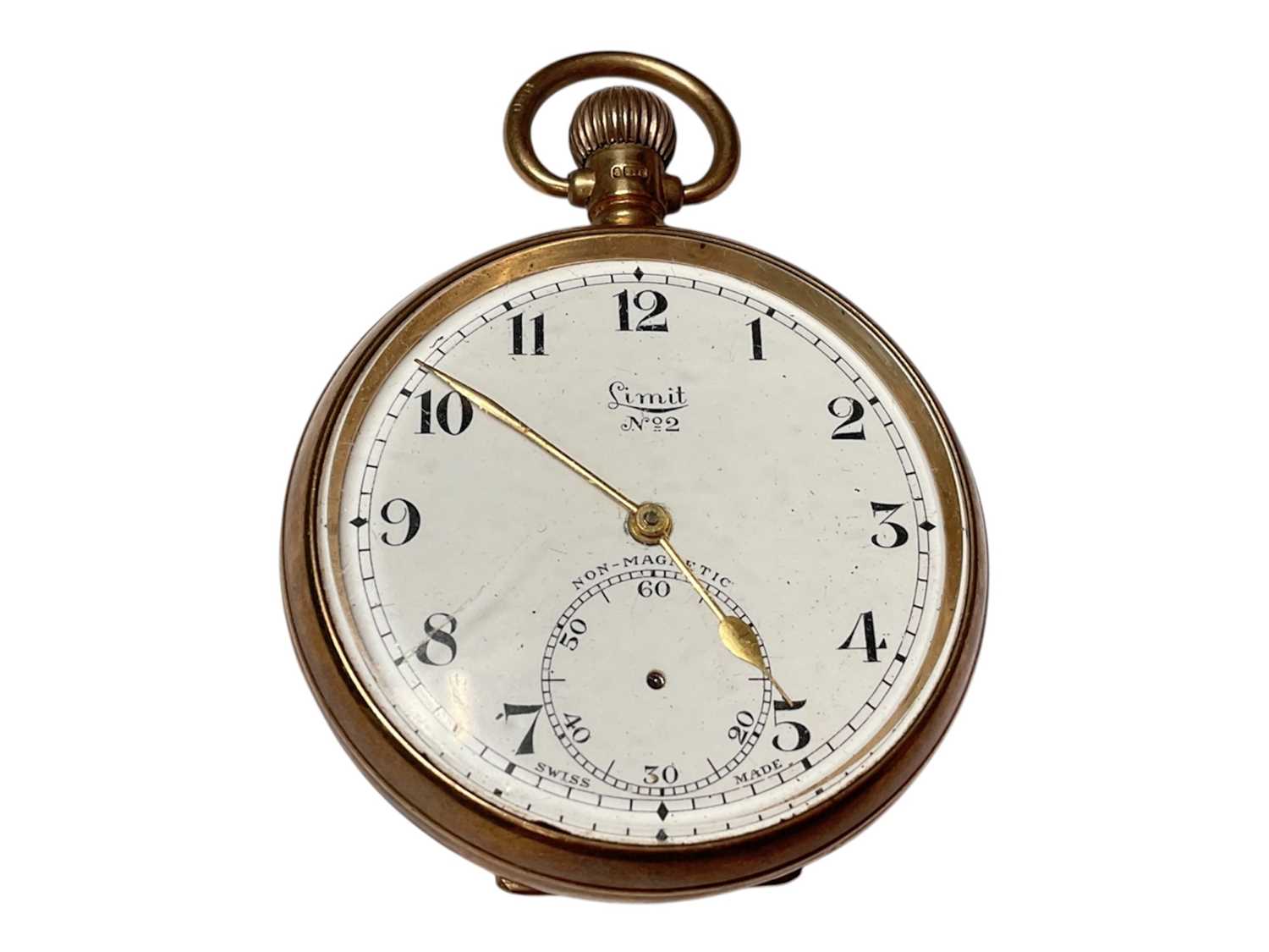 Lot 61 - 9ct gold cased Limit No 2 pocket watch (Birmingham 1938)