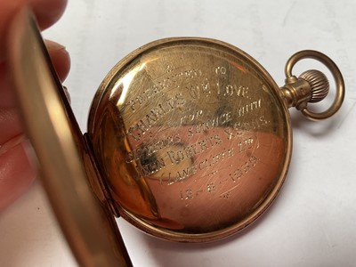 Lot 61 - 9ct gold cased Limit No 2 pocket watch (Birmingham 1938)