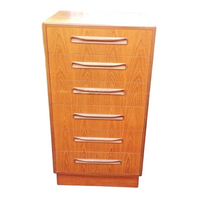 Lot 5323 - G-Plan teak chest of six drawers