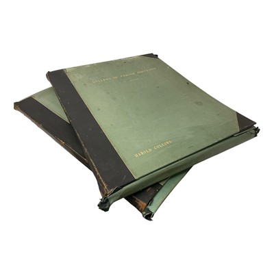 Lot 882 - Two folios of mezzotints, Gallery of Famous Portraits, 1st series and 4th, to include signed plates, limited to 400 copies, the folio stamped Harold Collins