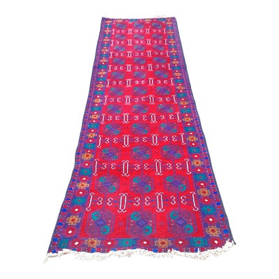 Lot 5328 - Bokhara red ground runner