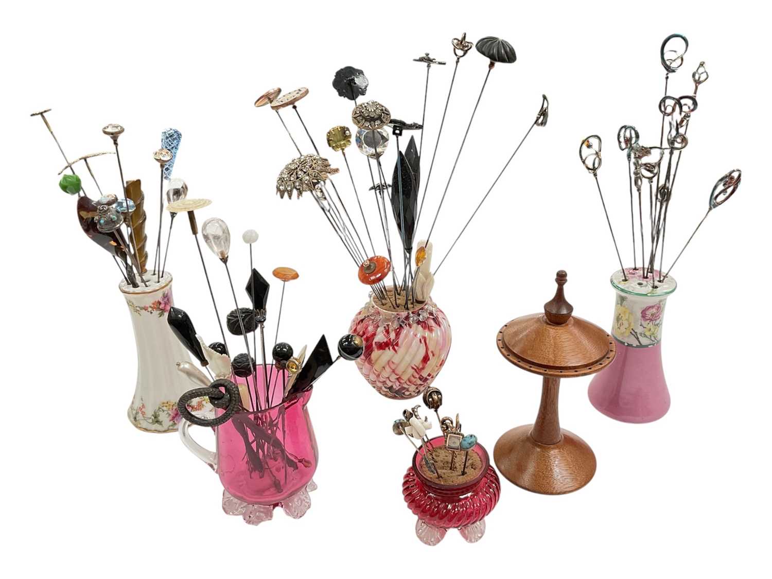 Lot 37 - Good collection of antique and vintage hat in various stands