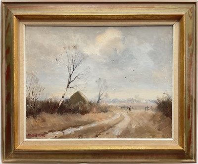 Lot 17 - Marcus Ford (1914-1989) oil on canvas, A Lane near Beccles, signed, dated 1974, 34cm x 44cm, framed
