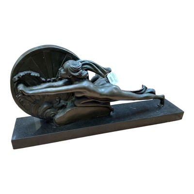 Lot 5067 - After Amadeo Gennarelli (1881-1943), a Talos Gallery cold cast bronze figure on a marble base, the base 43cm
