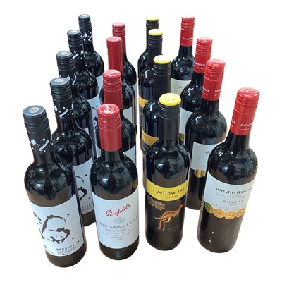 Lot 5072 - Group of red wine to include Yellow Tail, Jip Jip Rocks, Penfolds and Barossa Ink