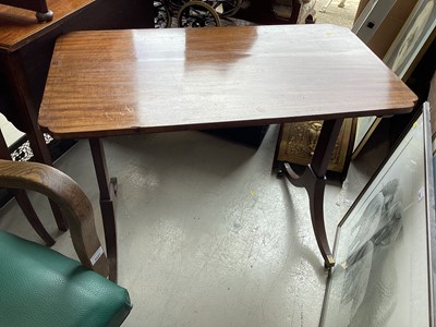 Lot 5412 - Edwardian mahogany table, 96cm wide x 52cm deep x 73cm tall