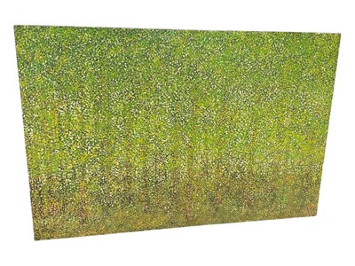 Lot 5078 - Andrew Nash (contemporary), Forest Weave, encaustic abstract work, signed and dated '06, 150cm x 100cm